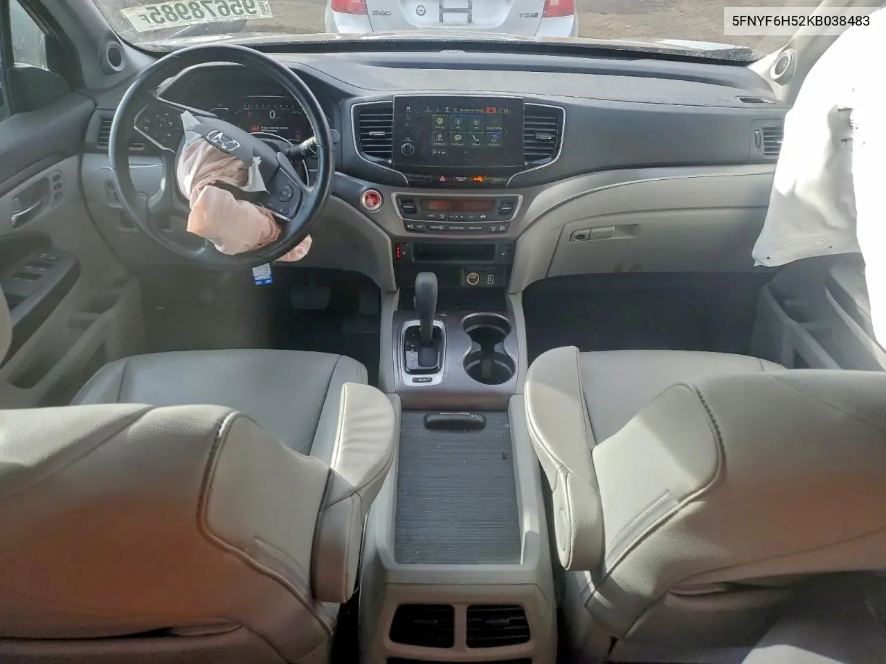 5FNYF6H52KB038483 2019 Honda Pilot Exl