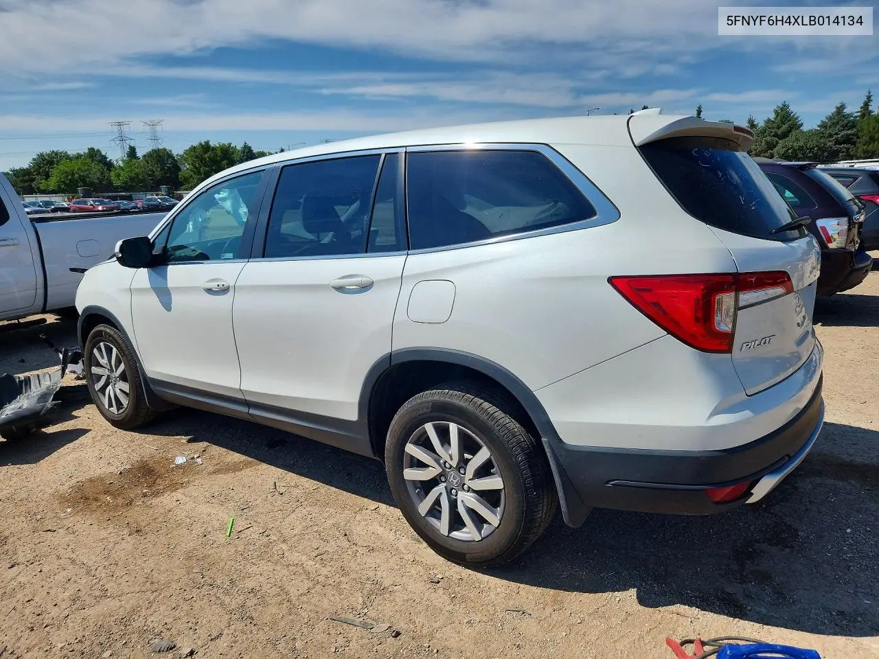 2020 Honda Pilot Exl VIN: 5FNYF6H4XLB014134 Lot: 60026786