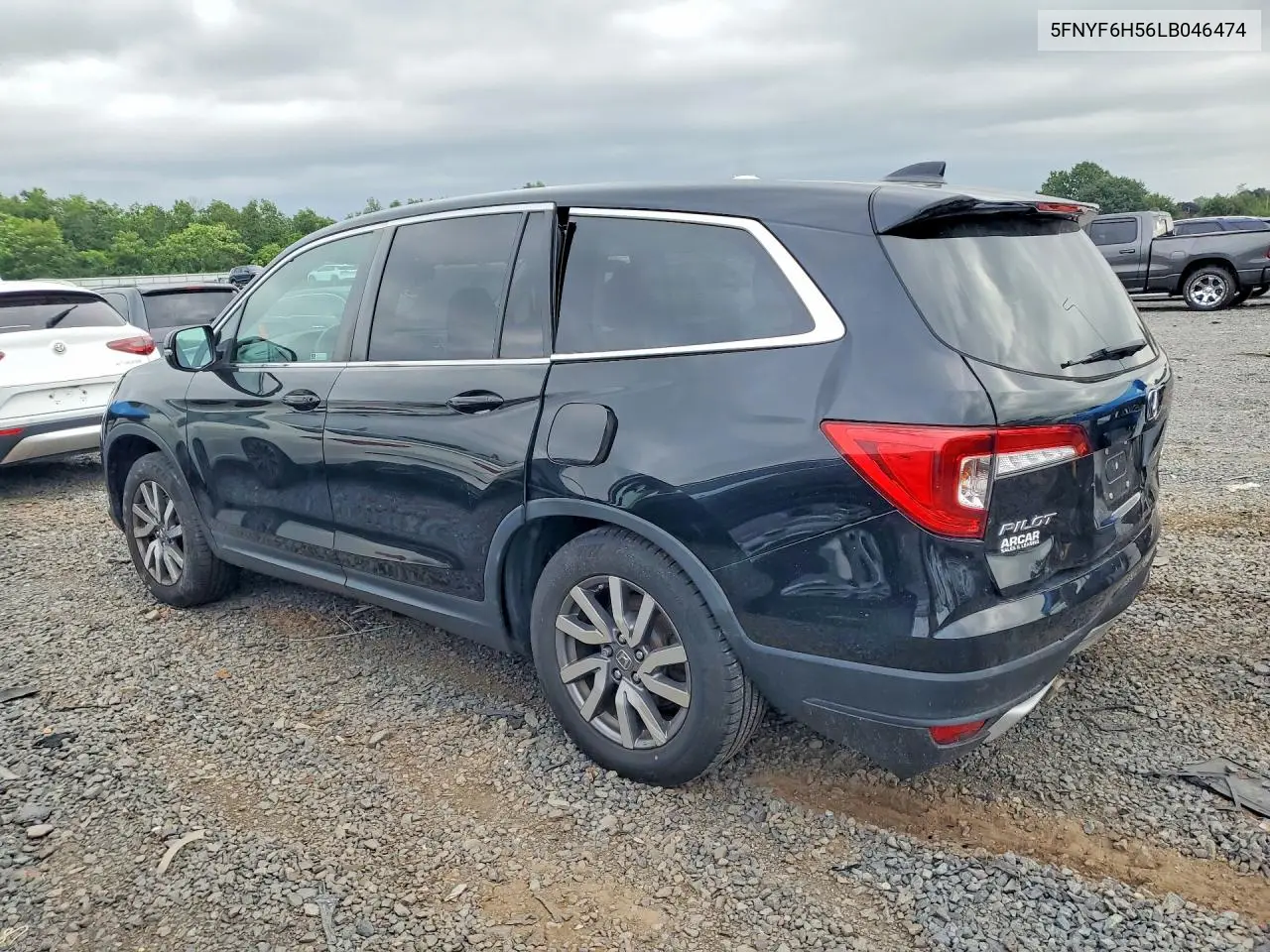 2020 Honda Pilot Exl VIN: 5FNYF6H56LB046474 Lot: 61011416