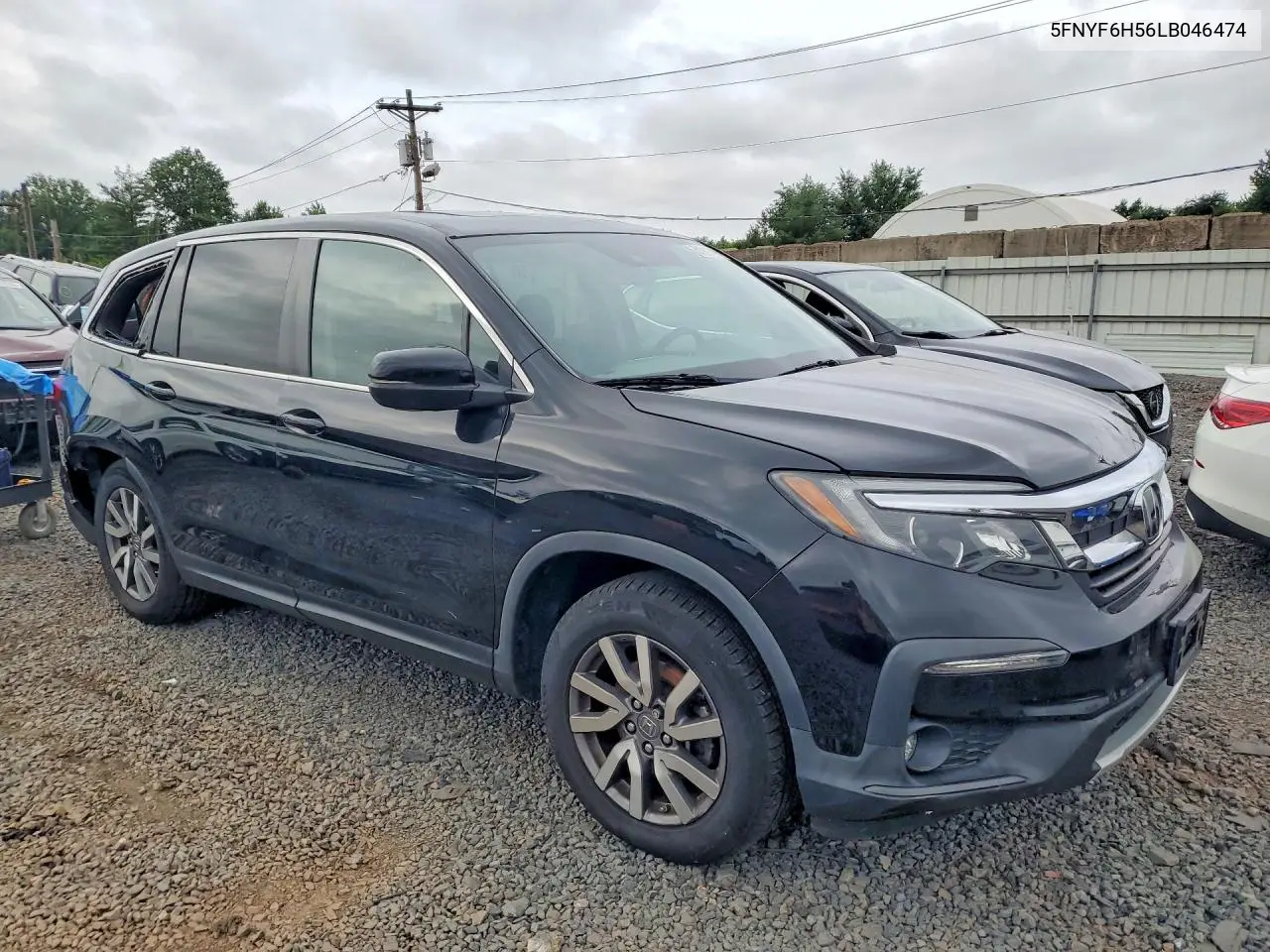 2020 Honda Pilot Exl VIN: 5FNYF6H56LB046474 Lot: 61011416