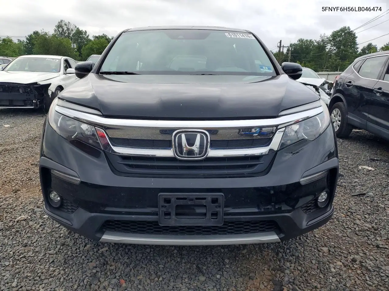2020 Honda Pilot Exl VIN: 5FNYF6H56LB046474 Lot: 61011416