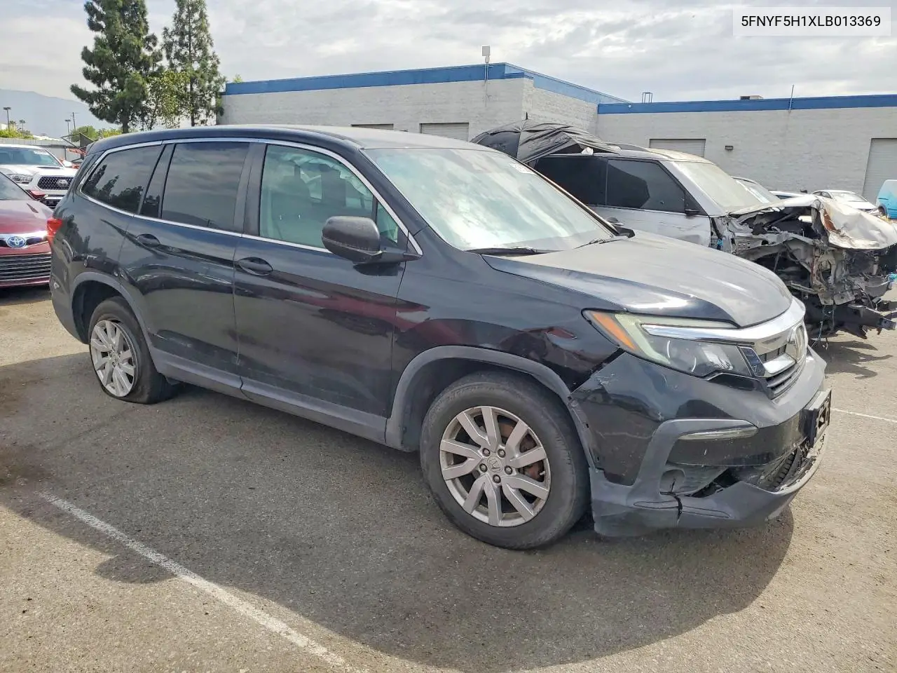 2020 Honda Pilot Lx VIN: 5FNYF5H1XLB013369 Lot: 61912066