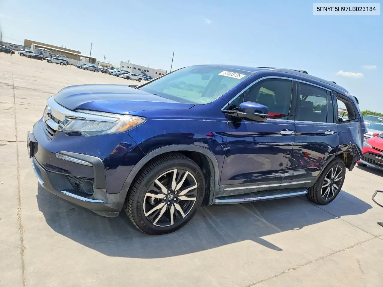 2020 Honda Pilot Touring VIN: 5FNYF5H97LB023184 Lot: 61943726