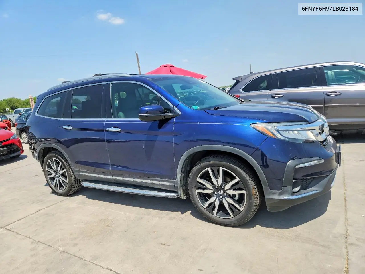 2020 Honda Pilot Touring VIN: 5FNYF5H97LB023184 Lot: 61943726