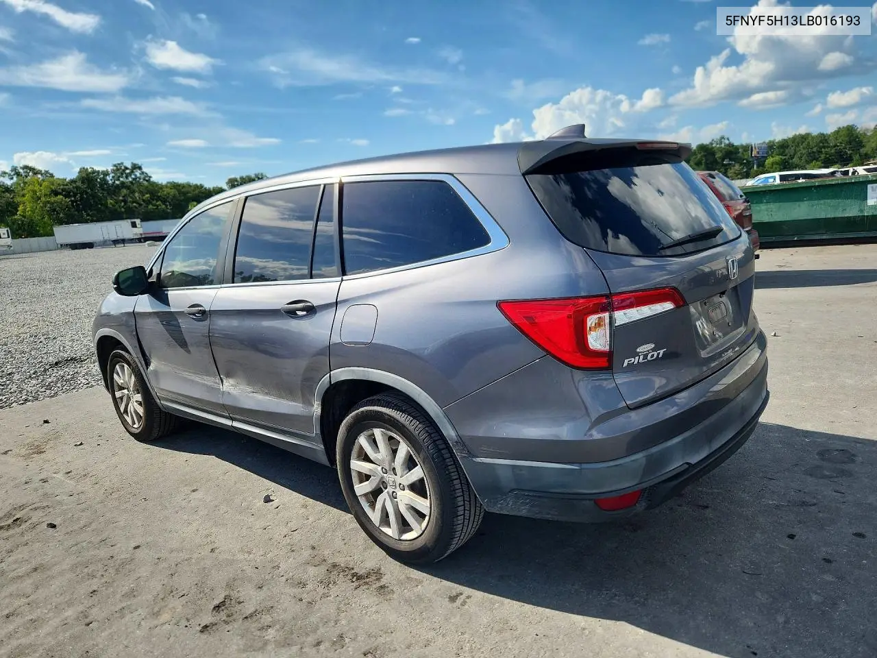 5FNYF5H13LB016193 2020 Honda Pilot Lx