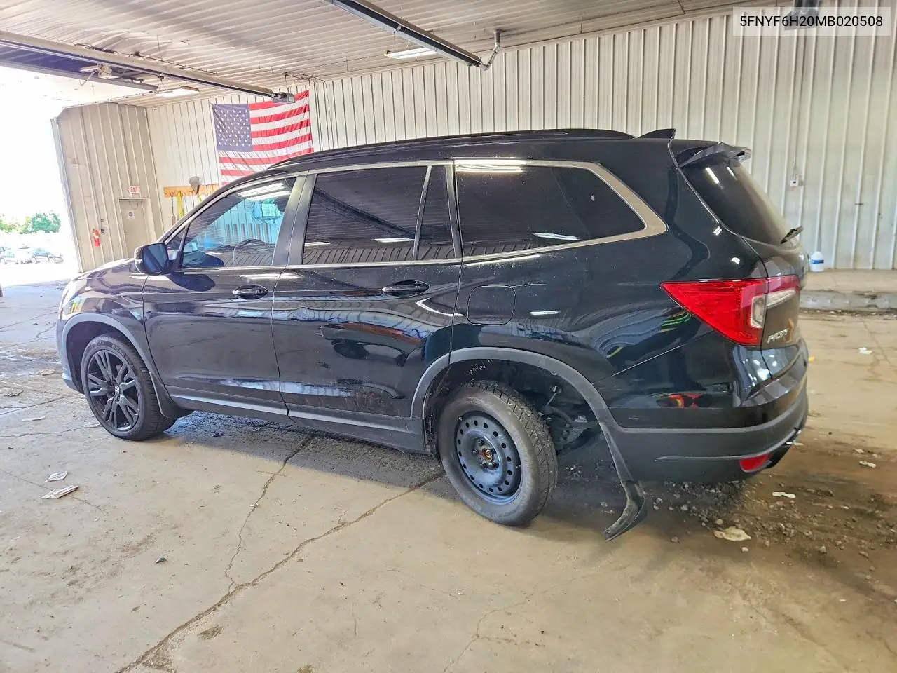 2021 Honda Pilot Se VIN: 5FNYF6H20MB020508 Lot: 56296716