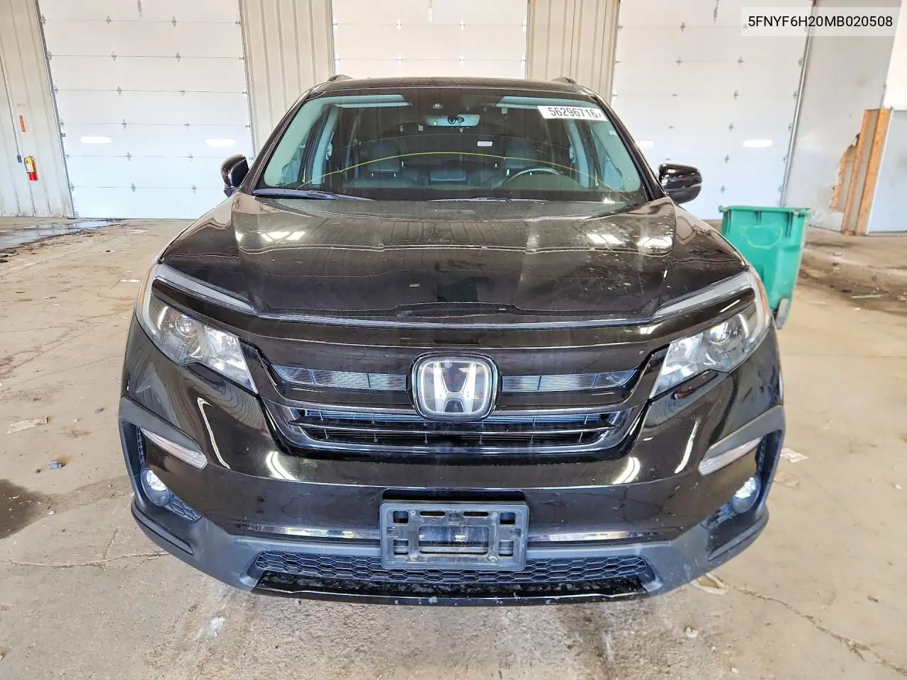 2021 Honda Pilot Se VIN: 5FNYF6H20MB020508 Lot: 56296716