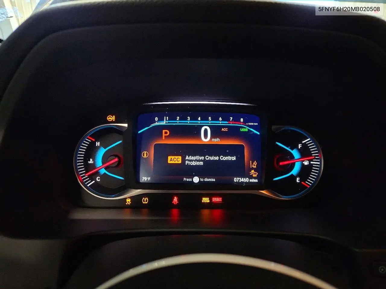 2021 Honda Pilot Se VIN: 5FNYF6H20MB020508 Lot: 56296716