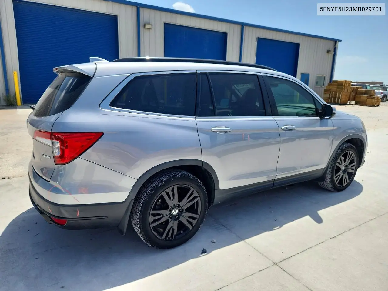 2021 Honda Pilot Se VIN: 5FNYF5H23MB029701 Lot: 61547316