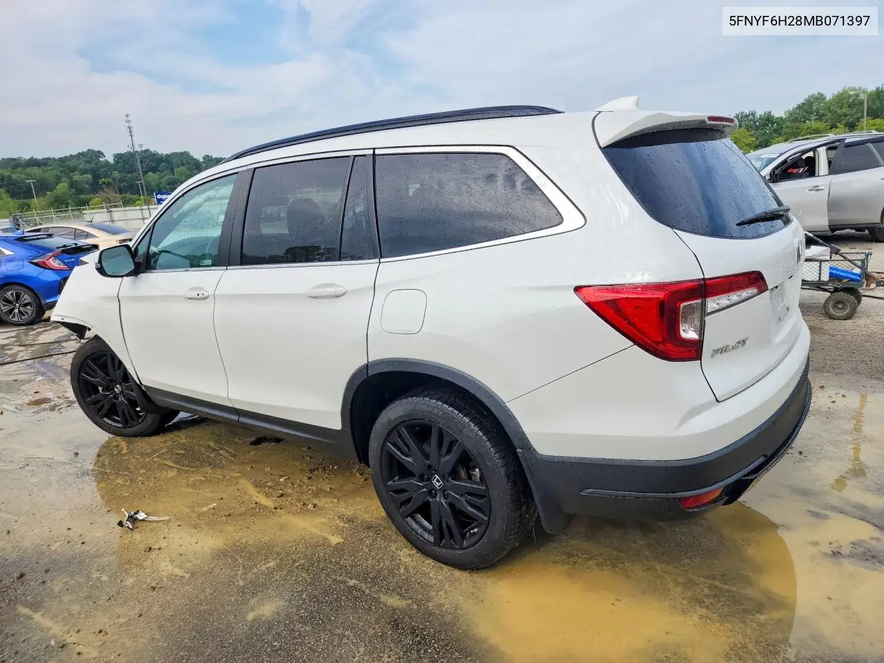 2021 Honda Pilot Se VIN: 5FNYF6H28MB071397 Lot: 61728706