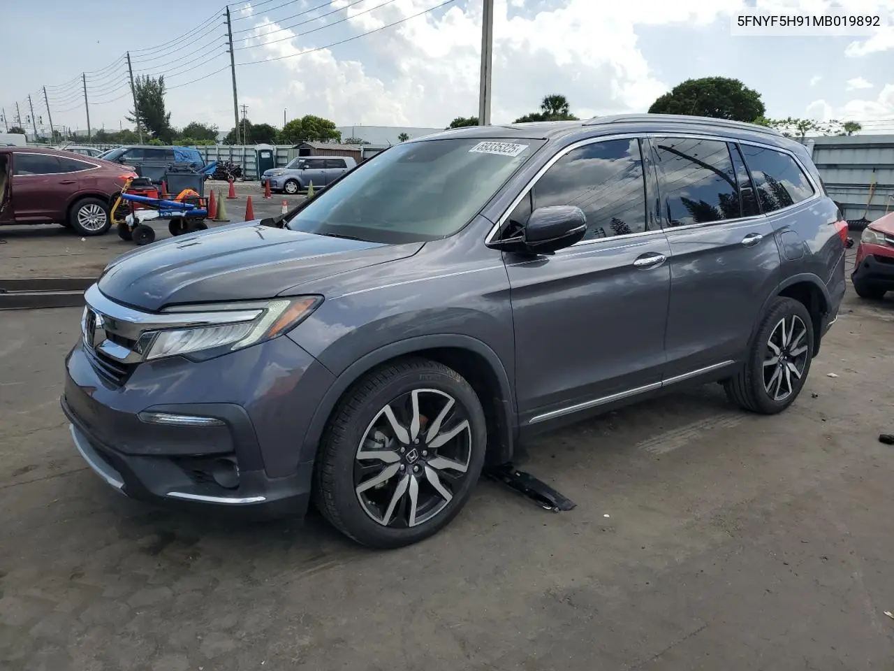 5FNYF5H91MB019892 2021 Honda Pilot Touring Touring