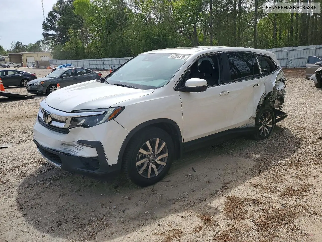 5FNYF5H58NB035845 2022 Honda Pilot