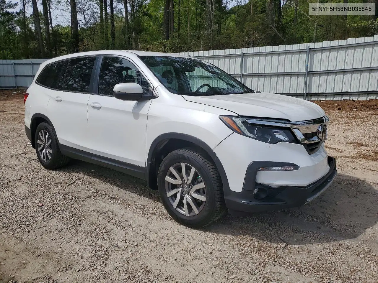 5FNYF5H58NB035845 2022 Honda Pilot