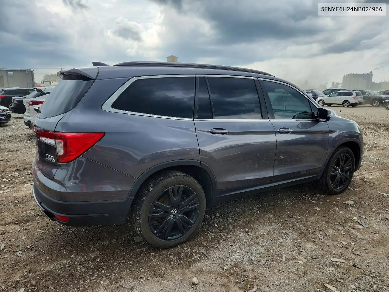 2022 Honda Pilot Se VIN: 5FNYF6H24NB024966 Lot: 60548996