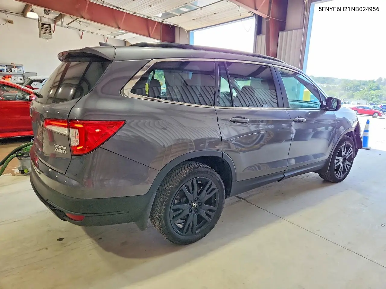 2022 Honda Pilot Se VIN: 5FNYF6H21NB024956 Lot: 60827426