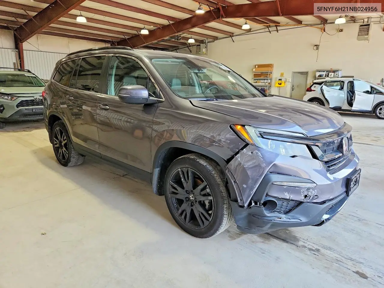 2022 Honda Pilot Se VIN: 5FNYF6H21NB024956 Lot: 60827426