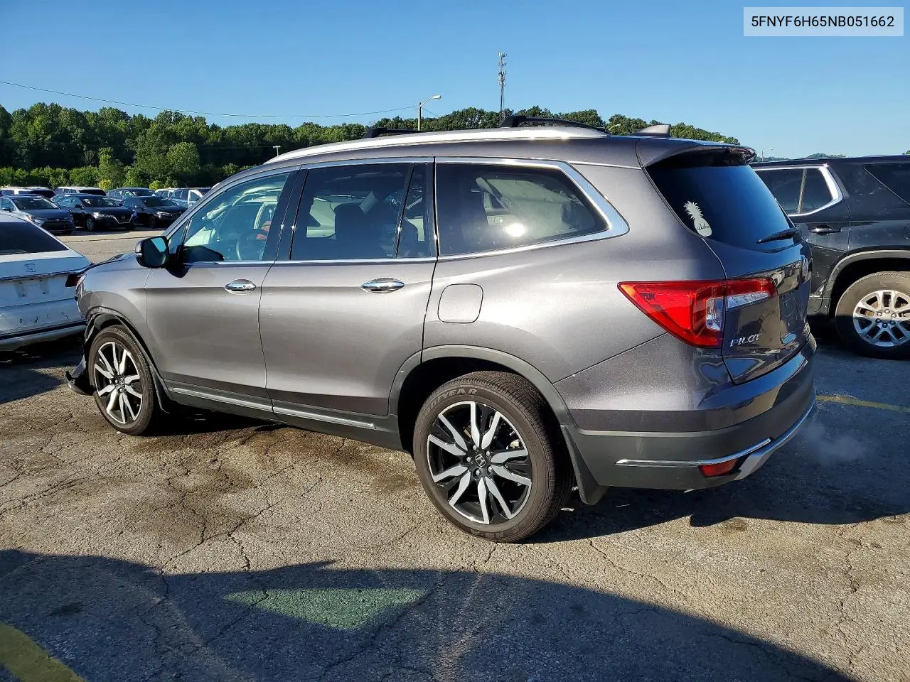 2022 Honda Pilot Touring VIN: 5FNYF6H65NB051662 Lot: 60917026