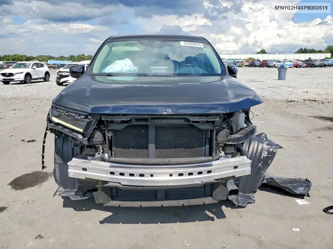 2023 Honda Pilot Exl VIN: 5FNYG2H4XPB000519 Lot: 57055976