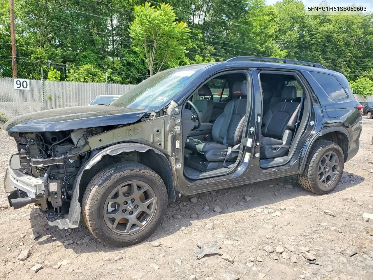 2025 Honda Pilot Trailsport VIN: 5FNYG1H61SB050603 Lot: 57729376