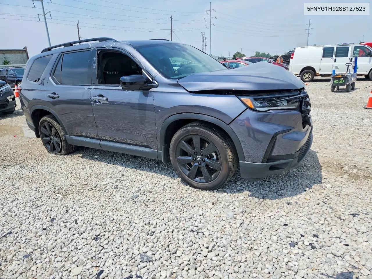 2025 Honda Pilot Black VIN: 5FNYG1H92SB127523 Lot: 61223166