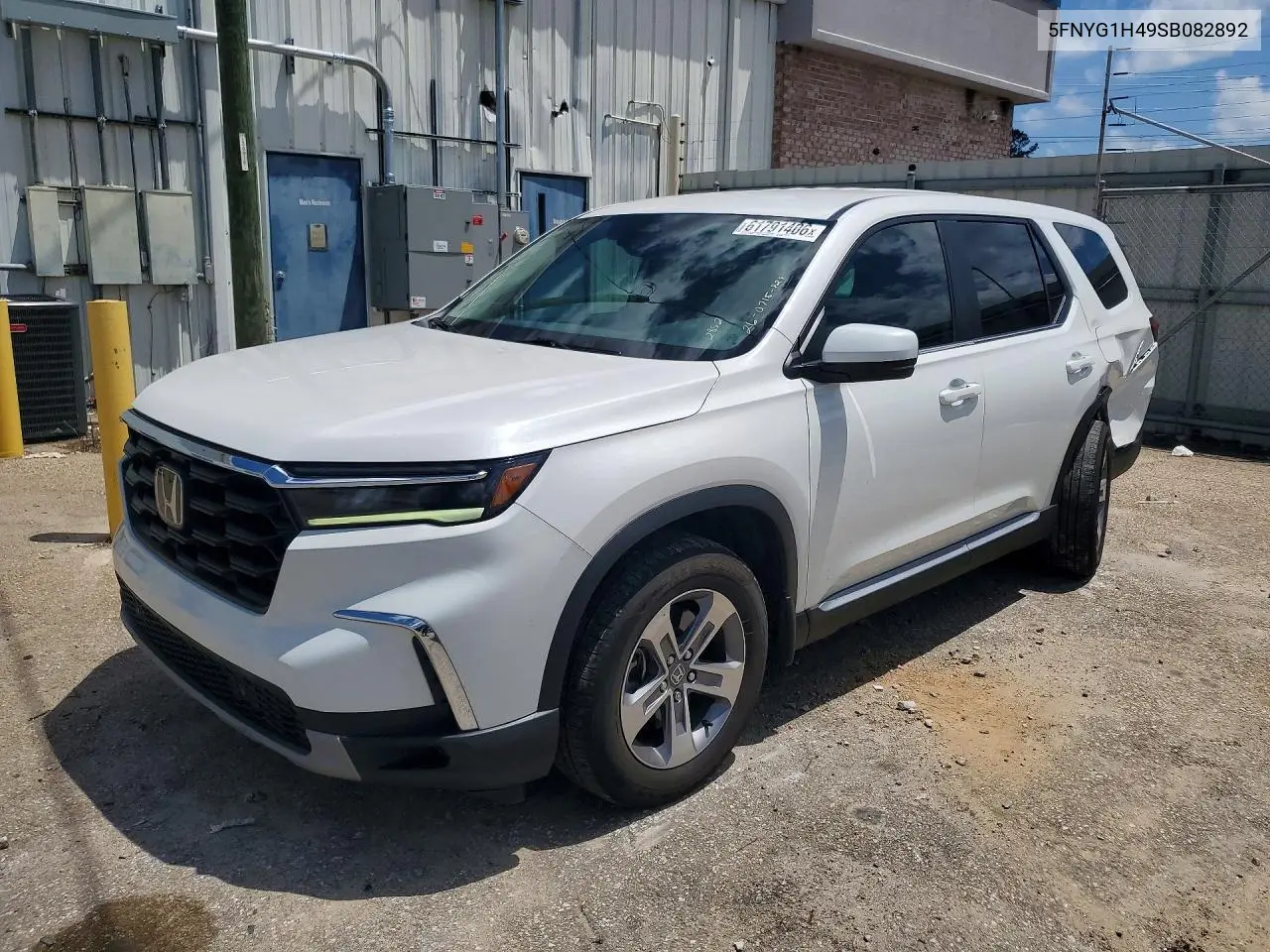 2025 Honda Pilot Exl VIN: 5FNYG1H49SB082892 Lot: 61791406