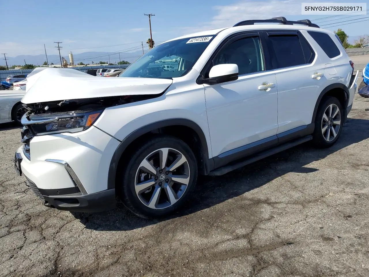 2025 Honda Pilot Touring VIN: 5FNYG2H75SB029171 Lot: 62147336