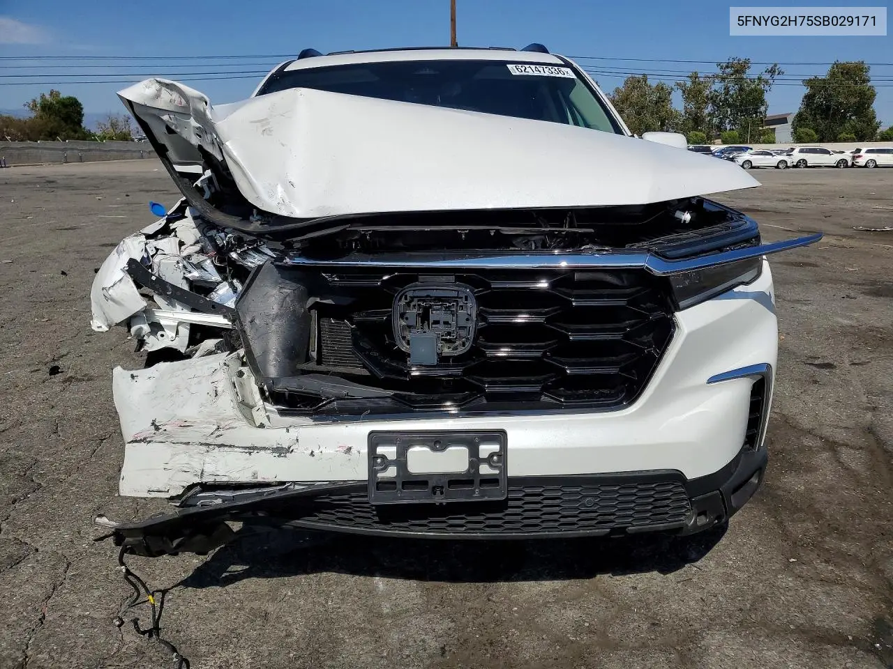 2025 Honda Pilot Touring VIN: 5FNYG2H75SB029171 Lot: 62147336