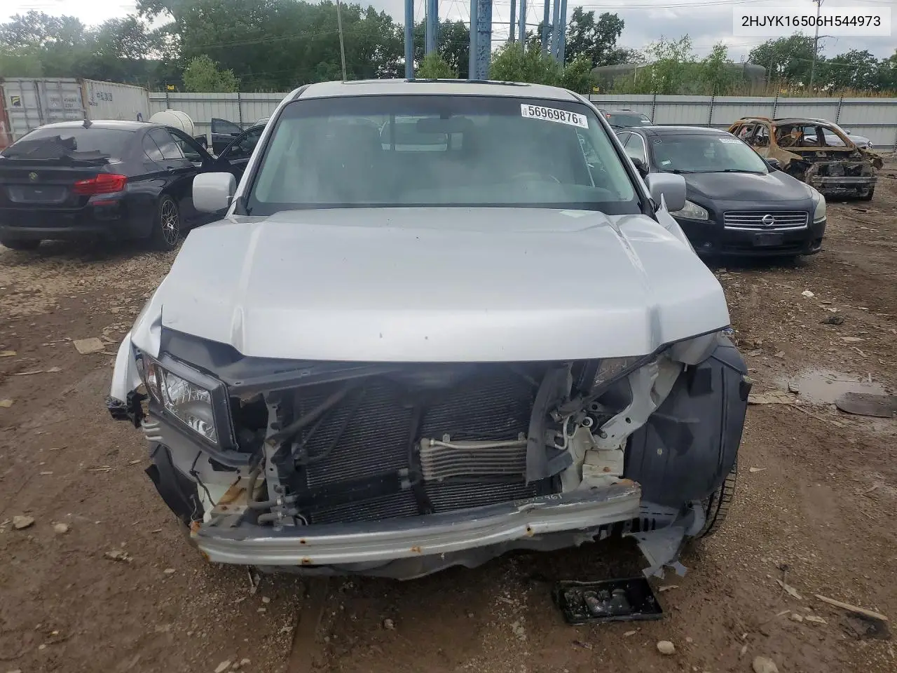 2006 Honda Ridgeline Rtl VIN: 2HJYK16506H544973 Lot: 56969876