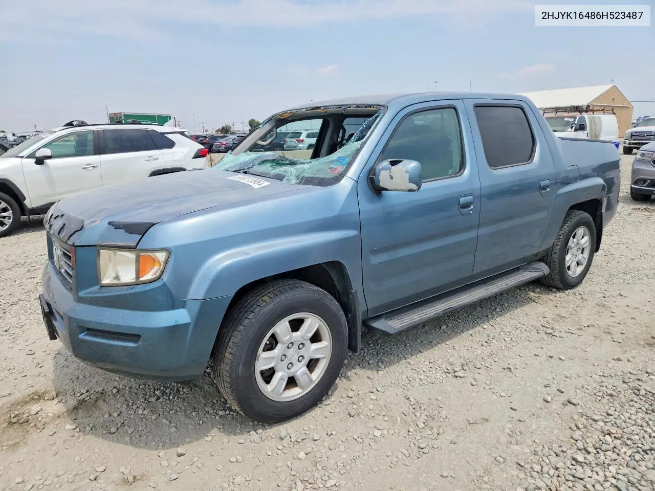 2006 Honda Ridgeline Rts VIN: 2HJYK16486H523487 Lot: 59827396