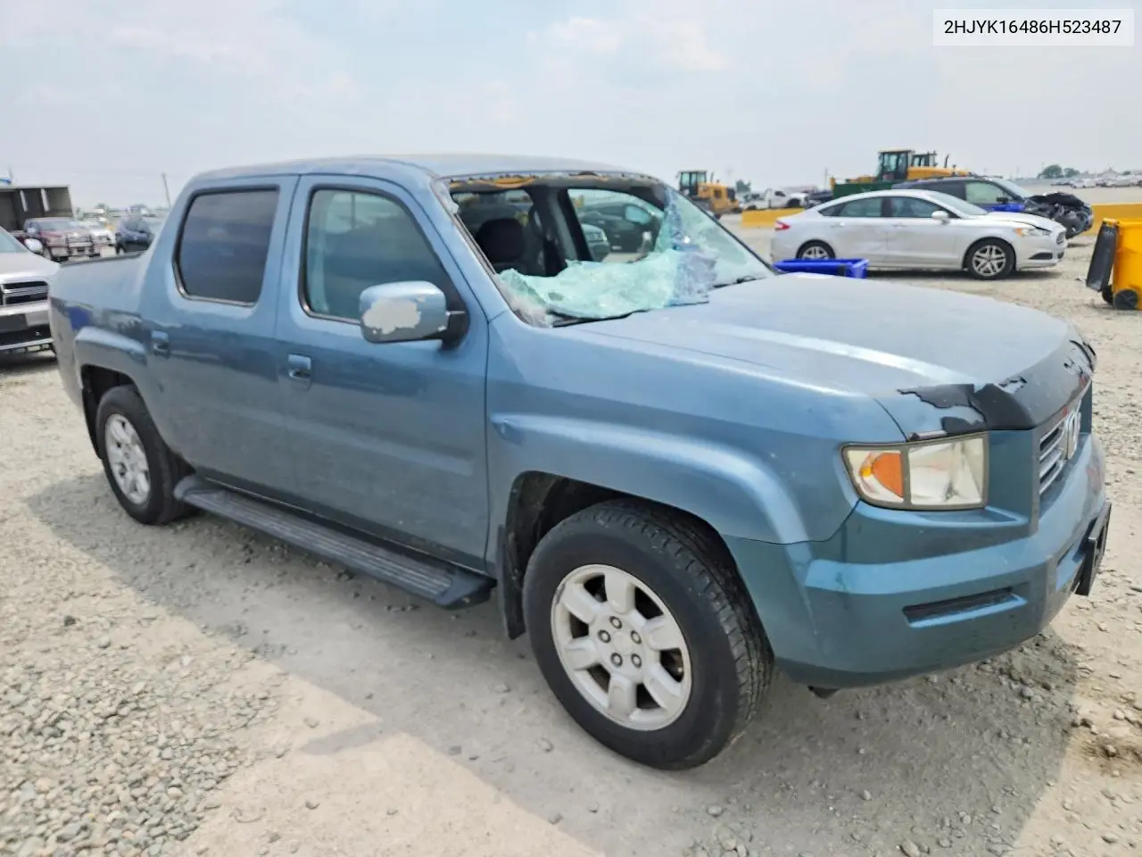 2006 Honda Ridgeline Rts VIN: 2HJYK16486H523487 Lot: 59827396