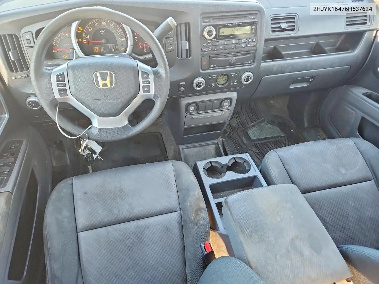 2006 Honda Ridgeline Rts VIN: 2HJYK16476H537624 Lot: 59855596