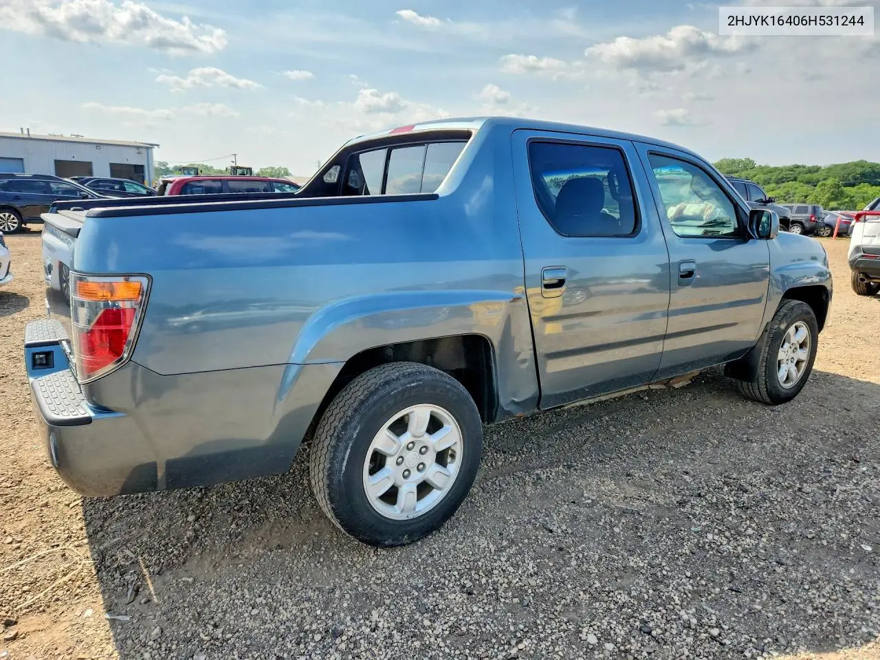 2006 Honda Ridgeline Rts VIN: 2HJYK16406H531244 Lot: 60027536