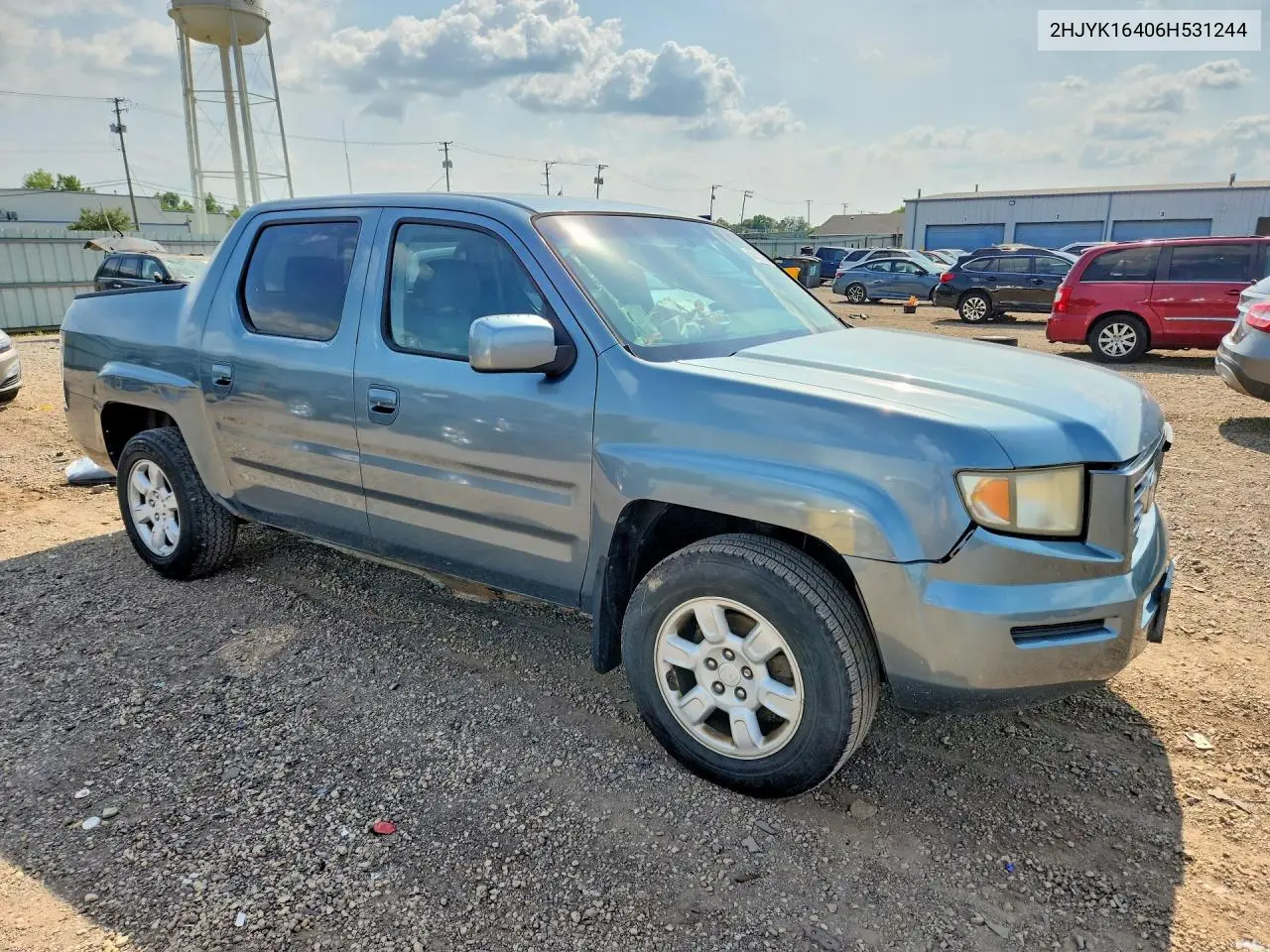 2006 Honda Ridgeline Rts VIN: 2HJYK16406H531244 Lot: 60027536