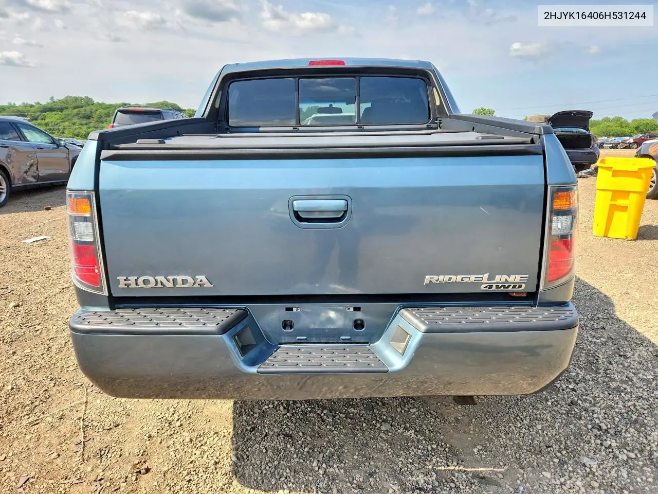 2006 Honda Ridgeline Rts VIN: 2HJYK16406H531244 Lot: 60027536