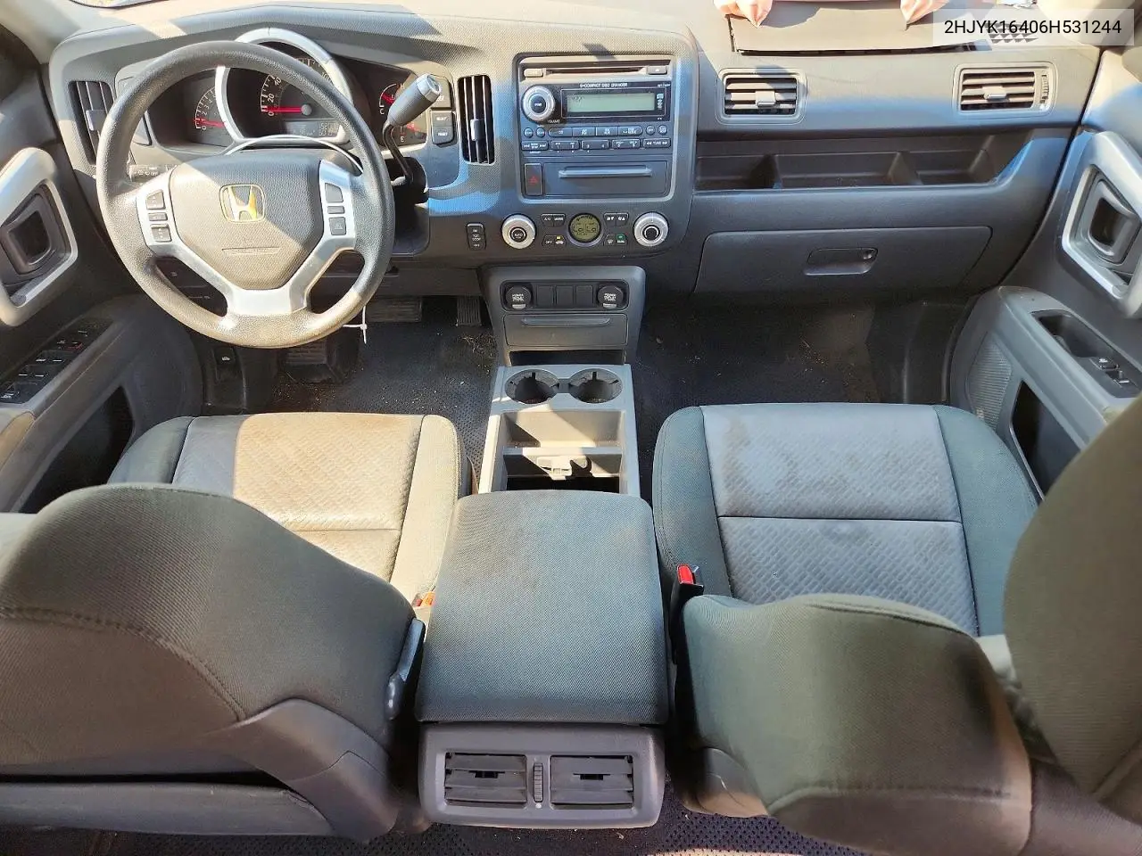 2006 Honda Ridgeline Rts VIN: 2HJYK16406H531244 Lot: 60027536
