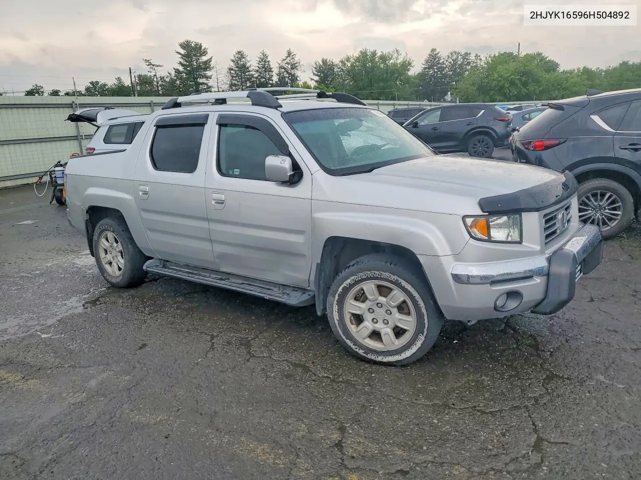 2006 Honda Ridgeline Rtl VIN: 2HJYK16596H504892 Lot: 60436126