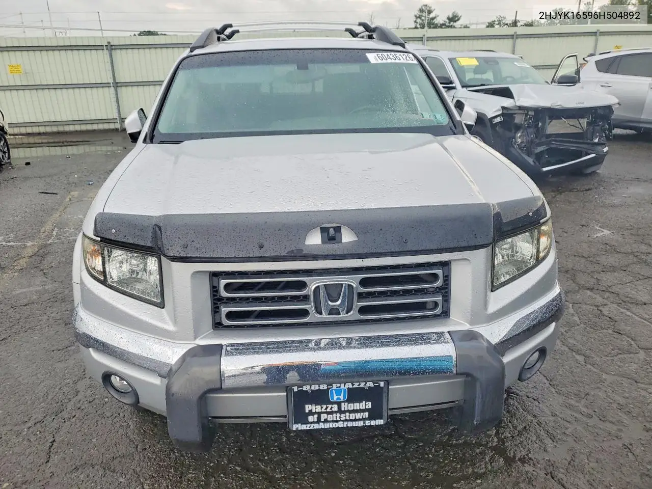 2006 Honda Ridgeline Rtl VIN: 2HJYK16596H504892 Lot: 60436126