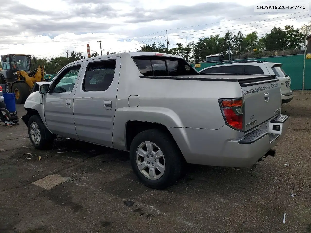 2006 Honda Ridgeline Rtl VIN: 2HJYK16526H547440 Lot: 60495526
