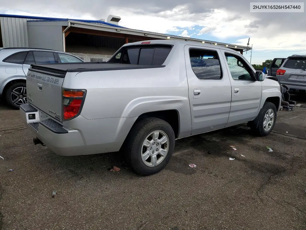 2006 Honda Ridgeline Rtl VIN: 2HJYK16526H547440 Lot: 60495526