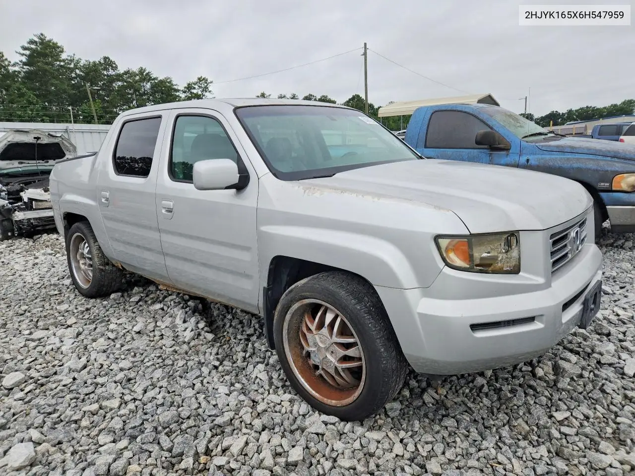 2006 Honda Ridgeline Rtl VIN: 2HJYK165X6H547959 Lot: 60962546