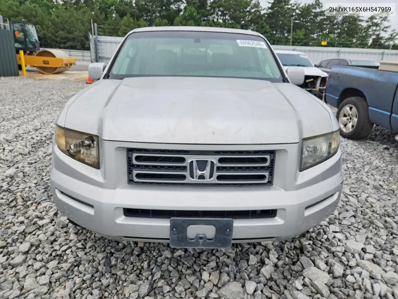 2006 Honda Ridgeline Rtl VIN: 2HJYK165X6H547959 Lot: 60962546