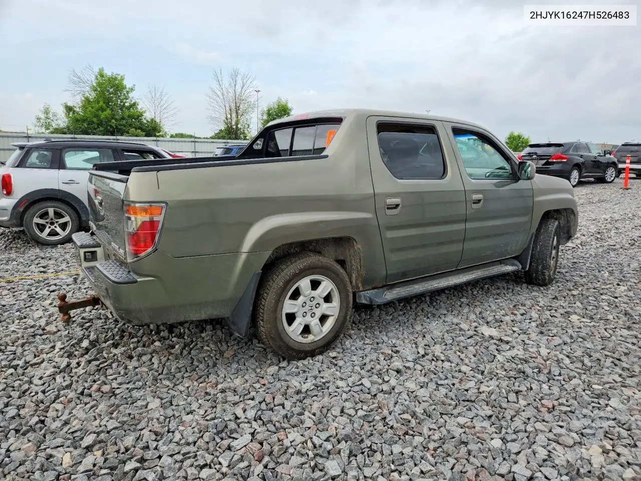 2007 Honda Ridgeline Rt VIN: 2HJYK16427H526483 Lot: 56651366