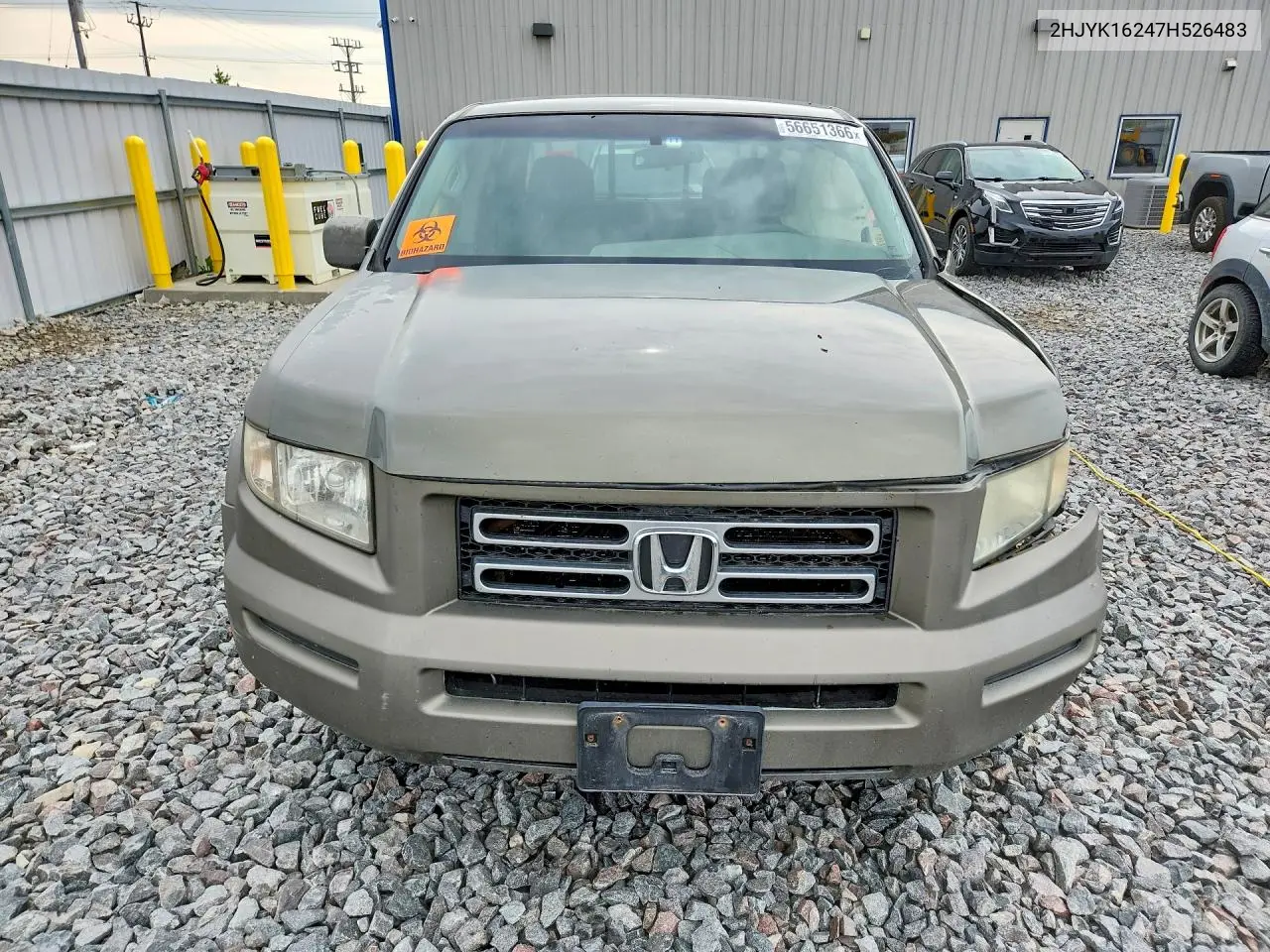2007 Honda Ridgeline Rt VIN: 2HJYK16427H526483 Lot: 56651366