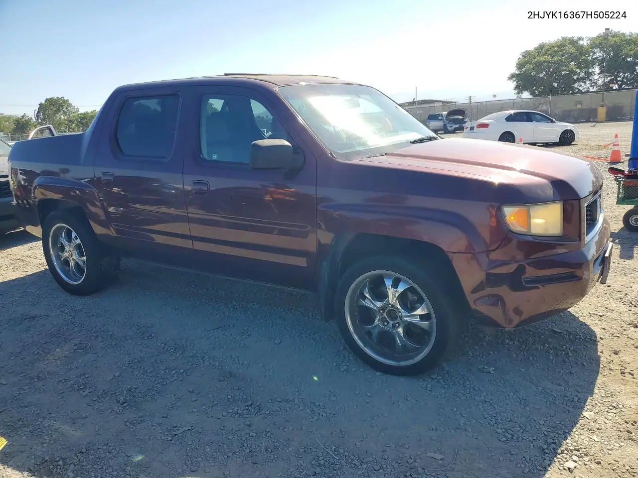 2007 Honda Ridgeline Rtx VIN: 2HJYK16367H505224 Lot: 59900556
