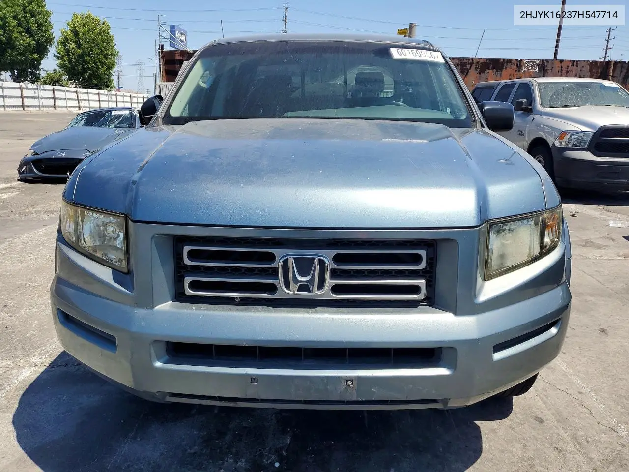 2007 Honda Ridgeline Rt VIN: 2HJYK16237H547714 Lot: 60169956