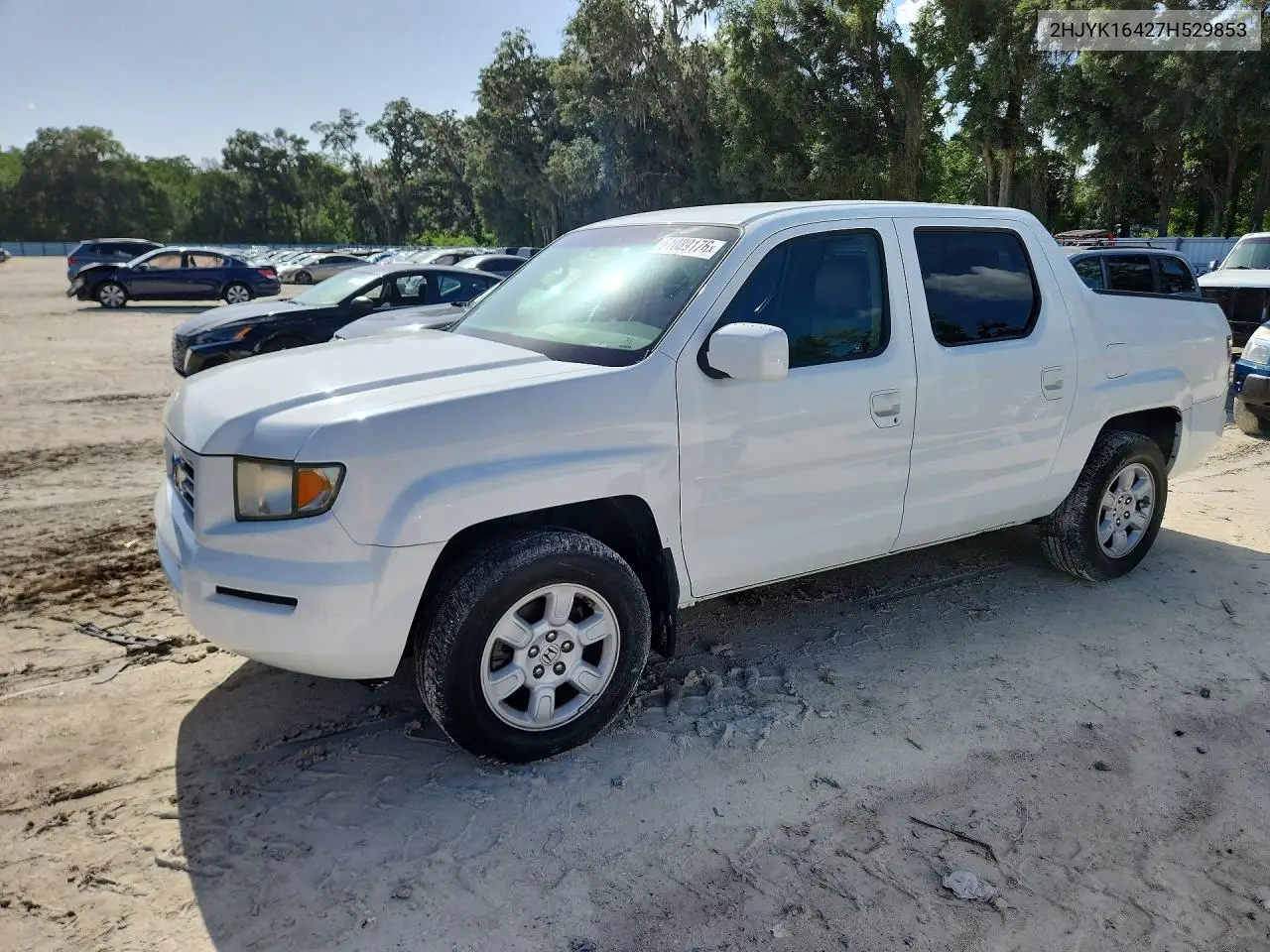 2007 Honda Ridgeline Rts VIN: 2HJYK16427H529853 Lot: 61089176
