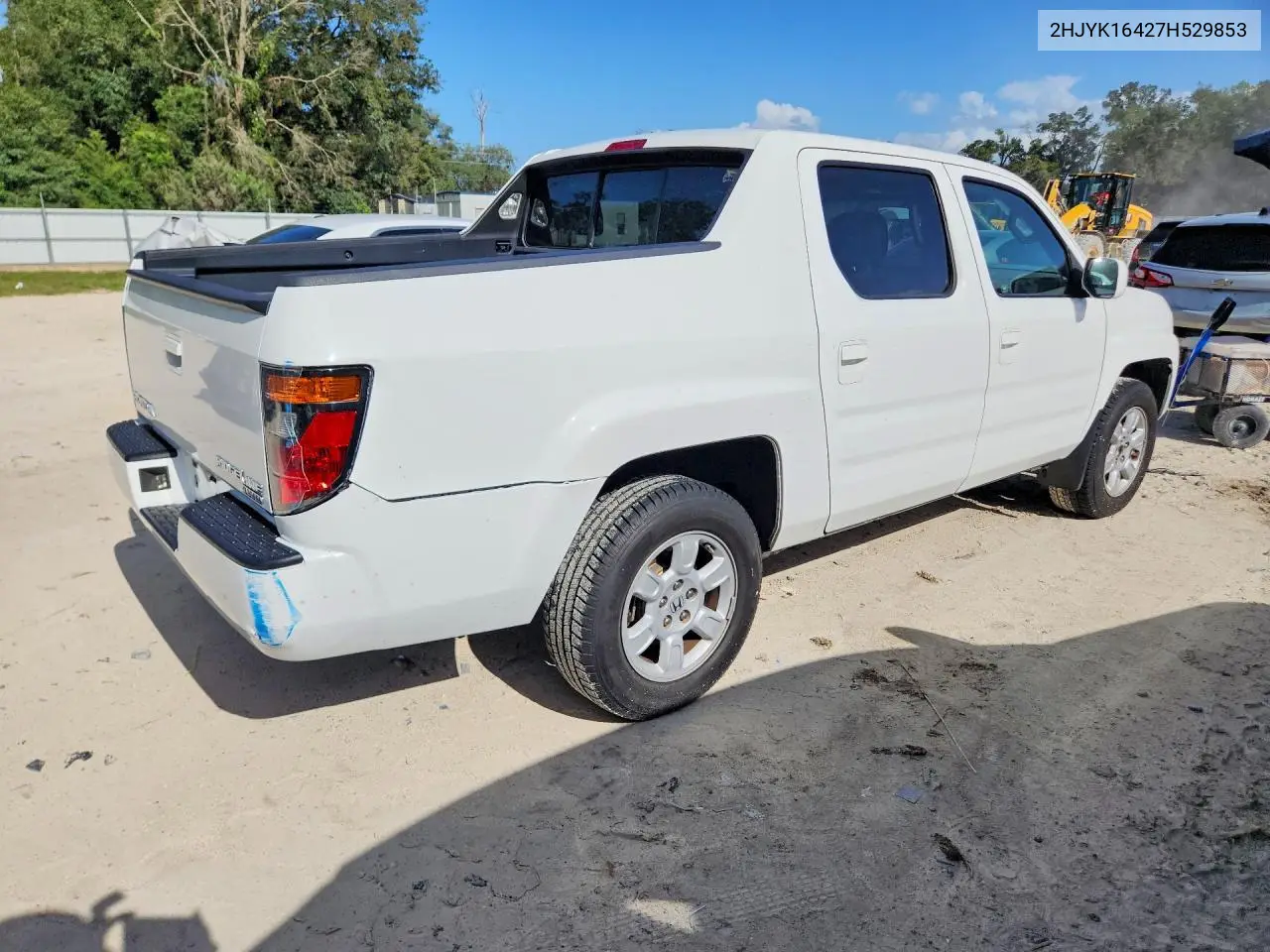 2007 Honda Ridgeline Rts VIN: 2HJYK16427H529853 Lot: 61089176