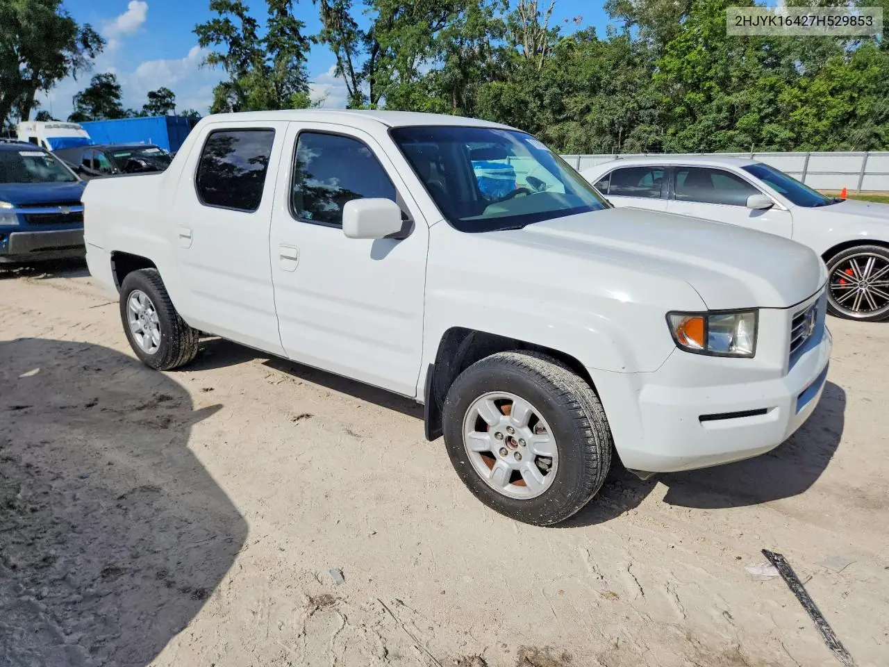 2007 Honda Ridgeline Rts VIN: 2HJYK16427H529853 Lot: 61089176