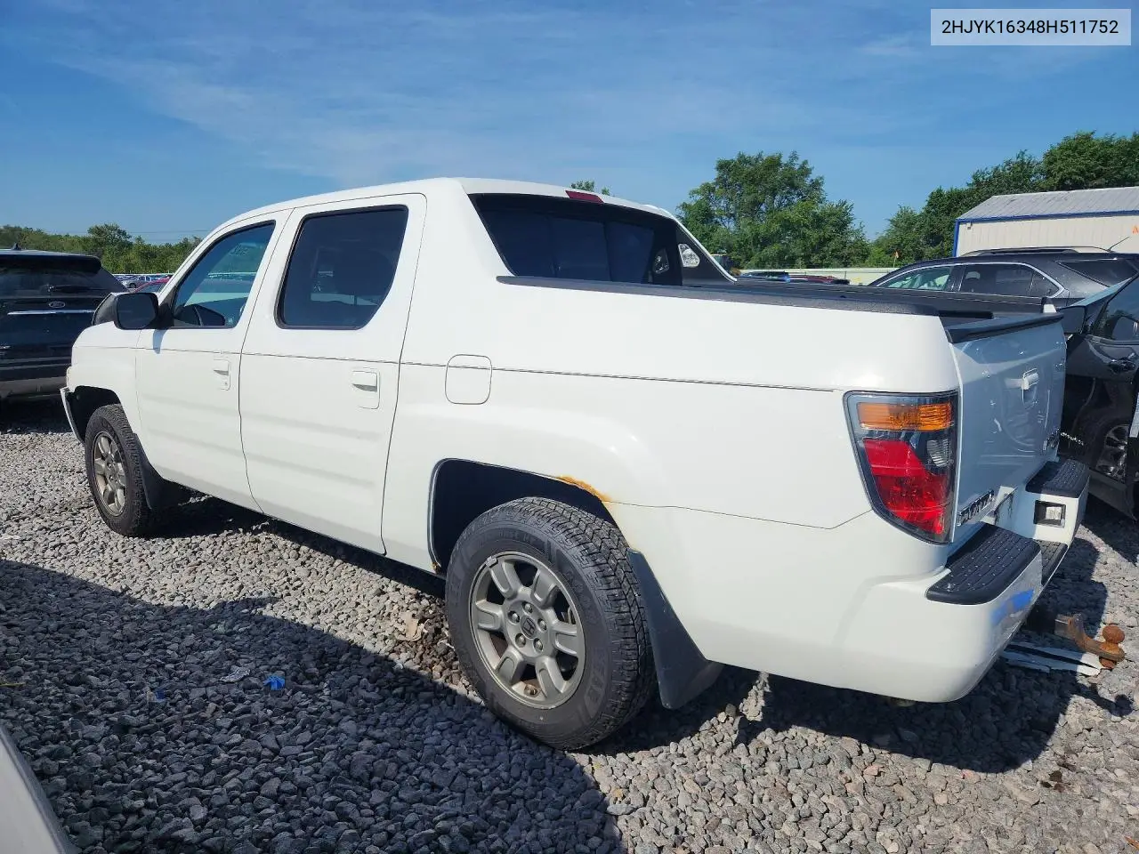 2008 Honda Ridgeline Rtx VIN: 2HJYK16348H511752 Lot: 59215786