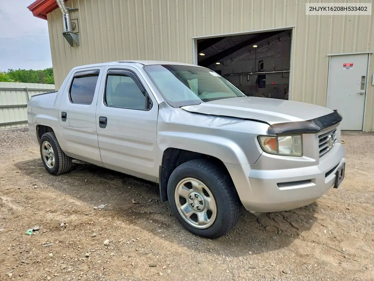 2008 Honda Ridgeline Rt VIN: 2HJYK16208H533402 Lot: 59626966